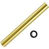OPERMAXER Tubo sommergibile in ottone 300 mm per sifone, tubo di prolunga 32 mm, tubo di scarico dritto, sifone per bottiglia per scarico lavandino, oro spazzolato