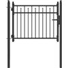 vidaXL Cancello per recinzione BAARLO 100 x 75 cm Metallo Bloccabile
