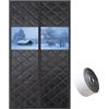 Generic Tende Termiche per Porta, Magnetica Tende Isolante Termico per Porte, Antivento in Tessuto Oxford, Inverno Termica per Porta Adatta Agli Animali, per Balcone, Soggiorno(Nero,90cm*200cm)