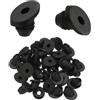 PATIKIL 100PCS Passacavi In Gomma 1/8 3/16 5/32 Per Cavi Kit Guaine Nero | Con Angolo Di 30 Gradi, Per Ringhiere A Cavo, Per Tubi Metallici, Di Accessori, Protettive