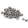 PATIKIL M4 x 4mm Cono Punta Esagonale Presa Grub Vite, 50pz 304 Acciaio Inox Set Viti per Asciugamani Porta Porta Manopola, Argento Tono