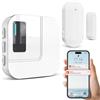 Sanjie Allarme per porta con app, 110 dB, sensore porta WiFi + ricevitore radio