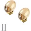 FEEIMOL 2 Pezzi Cristallo Manopola Maniglie per Armadietti Cucina Cassetto Porta Tirare Pomelli Trasparente Cristallo Vetro Manopola Maniglie per Mobili Singolo Foro