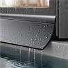 Pumio Barriera Impermeabile per Porte e Finestre, Parapioggia Autoadesivo per Davanzale e Bordo Esterno, Scossalina Gocciolatoio per Finestre, Striscia Tagliabile 3m/5m/10m(Black,35mm*5M)