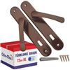 Chle-Mar Maniglia per porta con placca lunga Marrone / 72 mm/per chiave | Placca lunga, Set per porte interne, Ferramenta, Maniglie con foro per serratura, Set