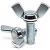 Screws City Viti a farfalla M10 (10 mm x 50 mm), viti a farfalla a vite per pollice in acciaio (confezione da 4)