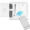 Generico Pulsanti Wireless Intelligenti Strumento Premi Pulsante con Portata 10 | Controller Dimmer Remoto per Automazione Domotica Camera Casa Auto Ventilatore