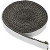 PATIKIL Legna Stufa Guarnizione 5/8x 1/8x118 Guarnizione Corda Nero | Grafite Fibra Vetro, Piatto Auto Adesivo, Alta Temperatura Resistenza, per Stufe Camino Porta