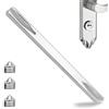 Ousuwo Set di viti e mandrino quadrato per maniglia della porta, mandrino scanalato da 120 mm (senza viti) e 3 viti di fissaggio M6 x 7 mm, ideale per la sostituzione e la riparazione di maniglie