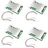 Spactz 4X 4S 12V 100A LiFePO4 Batteria Al Litio Scheda Di Protezione con Batteria Di Potenza Balance/Enhance PCB Scheda Di Protezione