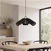 Generico Paralume a Sospensione in Corda,Lampadario Artigianale In Fibra Naturale,Vimini,Rattan,Paglia,Stile Etnico Marocchino,Rustico Mediterraneo,Boho Chic,Indonesiano,Interni ed Esterni Ø40x25cm 2805261407