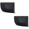 SHLPDFM 735455039 - Griglia inferiore per paraurti anteriore, 2 pezzi, colore: nero, senza nebbia, per Fiat 500 2008 - 2013