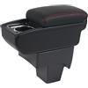 YJYWZH Bracciolo per Renault Clio 5 2019-2026 con Vano Smartphone | Vano smartphone,Portabicchieri,Doppio vano portaoggetti,Bracciolo centrale scorrevole,Pelle PU,Base specifica per veicolo