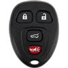 ECSiNG Guscio Chiave Telecomando 3 Più 1 Pulsante Compatibile con Opel gt Roadster Nero