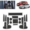 BSTW Compatibile con Kia Ceed Proceed XCeed GT Line 2018-2024 2025 Tappetini Antiscivolo Kia Ceed Tappetini in Gomma per Console Centrale, Porta Bicchieri, Scanalatura Porta (Bianco)