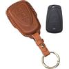 Rondrive Custodia per chiavi moto, custodia per chiavi, adatta per SYM XS150T-9 150X 125X GPX Tuscany, custodia per chiavi auto, copertura per chiavi moto, chiave moto, custodia per chiavi marrone