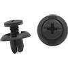 A ABSOPRO Rivetti Fissaggio Parafango Paraurti Clip 8mm Plastica Nero (Set 50)