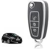 TOOMUME Cover Chiave Auto per Ford Focus MK3 Fiesta Transit Tourneo Custom | Silicone Morbido, Antiurto, Anticaduta, Antigraffio, Custodia Protettiva Chiave per Connect Courier C-Max Kuga Puma Mondeo