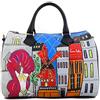 Arte Lisanti Borsa in Pelle Dipinta a Mano - MOULIN ROUGE - A mano con Tracolla, Bauletto Donna, Idea Regalo, Artigianato Italiano, Made in Italy, Vera Pelle, Tote Bag, Elegante di Alta Qualità