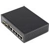 StarTech.com Switch rete LAN industriale a 6 porte - 4 porte PoE RJ45 + 2 slot S
