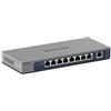 ‎Netgear NETGEAR 10-Port Network Switch (GS108MX) - with 8 x 1G, 1 x Multi-gig SFP, Deskt