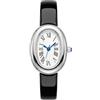 CIVO Elegante Orologio Donna Ovale: Oro Piccolo Analogico Numeri Romani | Quarzo Impermeabile con Pelle Nero per Polsi Sottili Lavoro e Uso Quotidiano - Regalo per Anniversario e San Valentino Natale