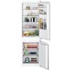 Siemens KI86NNFE0 iQ100 - Frigorifero da incasso, con cerniera piatta, 177,2 x 54,1 cm, raffreddamento 184 l + congelatore da 76 l, noFrost, luce LED, ripiani in vetro safety