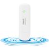 KuWFi Chiave Internet 4G 150 Mbps, 4G LTE USB Dongle WiFi, Wireless Cle Modem 4G con Slot Adattatore di rete 4G LTE USB Applica al Negozio/Casa, Connetti 10 Utenti