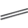 HMF 66812-02 Guida rack per armadio server | 2 pezzi | 10 pollici | 12 U | Nero