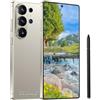 OEVNLZ Telefono cellulare A26 Ultra 4G LTE, display HD da 6,8 pollici, 8 GB di RAM, 256 GB di memoria ROM, doppia fotocamera principale da 108 MP + fotocamera per selfie da 74 MP, batteria ad alta capacità