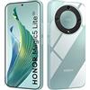 HSP Cover per HONOR Magic5 Lite, Custodia Silicone, Slim Case, Trasparente | TPU anti ingiallimento, antiurto, sottile, tagli precisi, bordi rialzati, protezione telefono, phone e smartphone