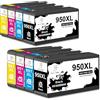 Miss Deer 950XL 951XL Cartucce per HP Officejet Pro 8100 8610 8600,8 Pack | Per HP 950XL 951XL Multipack,compatibili per HP Officejet Pro 8615 8620 8625 8660 251dw 276dw (2BK/2C/2M/2Y)