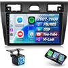 ETLFUCyber Autoradio per Ford Fiesta 2000-2008 con CarPlay Wireless e Android Auto