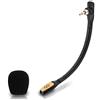 weishan Microfono A40 di ricambio per Astro A40 / A40 TR Gaming Headset su PS5, PS4, Xbox One, PC, Mac, telefono, cancellazione del rumore 3,5 mm, nero