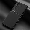 TIANCI Cover per Huawei nova 9/Honor 50, Case Texture Antiscivolo e Antiurto, [Pelle PU Delicata Sulla Pelle] [TPU Ultrasottile] Custodia per Huawei nova 9/Honor 50-Nero