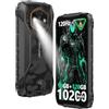 Ulefone Armor RugKing 4 Pro Cellulare, 10200mAh Batteria AI Telefono Impermeabile 16GB+128GB/SD-2TB 48MP+8MP, Android 15 Octa-Core Rugged Smartphone 6.56 120Hz/120LM Super Torcia/3-Slots/OTG/NFC/GPS Nero