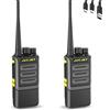JUCJET 1901D Radio UHF 5W per radioamatori, confezione da 2 | UHF 5W, radioamatori autorizzati, 16 canali, abbinamento rapido, batterie 2200mAh, ricarica USB-C, VOX