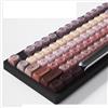 SOLIDEE Set di Keycaps Meccanici PBT da 132 Tasti, Profilo HOA, Keycaps Double Shot Foundation, Keycaps Meccanici Boxed, Compatibile con Tastiere Gaming e DIY con Interruttori MX(Lipstick)
