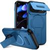 xinyunew custodia per Google Pixel 9 Pro XL/10 Pro XL con ring stand magnetico, cover militare antiurto con protezione fotocamera scorrevole compatible with MagSafe ricarica wireless blu