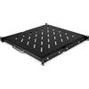 Mach Power Mensola Estraibile per Armadi Rack 19, Nera - Robusta, Versatile e Salvaspazio - Ideale per Server, Networking, Apparecchiature Elettroniche e molto altro (Profondità 530 mm)