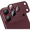 HWeggo Per iPhone 18 Pro Max Pellicola Protettiva Lente Fotocamera, Rosso | 9H Vetro Temperato Fotocamera Len Protezione Copertura per iPhone 18 Pro Max Lega di Alluminio Metallo Anti-Graffio Caso