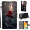 KENHONER Custodia per Samsung Galaxy A33 5G, fiamma rosa | Portafoglio Pelle PU, Magnetica, Resistente Agli Urti, Scomparto Carte Credito, Pieghevole, Flip Libro, Motivo