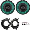 IPNOSIS Kit 2 casse IP01165 da 16,5 per Renault Clio IV dal 2013 al 2021 + 2 Supporti Anteriori +2 Connettori
