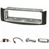 tomzz Audio 2451-005 Set di copertura radio compatibile con Smart fortwo (450) My.1998-2007 nero con slot in metallo Adattatore radio ISO Raku2 Adattatore antenna DIN ISO