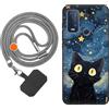 vingarshern Cover WIKO Power U30 Custodia in Silicone Sottile,Wiko Power U30 Cover Antiurto Con Motivo,Wiko Power U30 Case Silicone Con Catena/Cordino per Cellulare,Modèle*01
