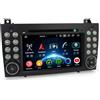 Erisin 64GB Android 16 Autoradio per Mercedes Classe SLK R171 SLK200 SLK280 | 8-Core 7 2Din Car Radio con CD Bluetooth DAB+ Wireless CarPlay Android Auto Touchscreen WiFi 4G FM A2DP RDS Canbus IPS DSP