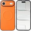 linsuyu Cover Compatible con Google Pixel 9A Supporto magnetico per auto, custodia in pelle PU goffrata + TPU Yellow