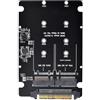 NGFF Adattatore SFF-8639 da NVMe U.2 a Combo M.2 M-key SATA PCIe per SSD su scheda madre, compatibile con SSD 750 p3600 p3700