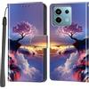 Haninsuze Cover per Xiaomi Redmi Note 13 Pro 5G, Portafoglio PU Pelle, albero rosa | Interno TPU Antiurto, Anti-Graffio, Fessura per Schede, Supporto Stand, Design Libro, Flip