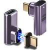 blicadijo Adattatore Magnetico USB-C - 140W Ricarica&40Gbps TrasferimentoDati 90gradi
